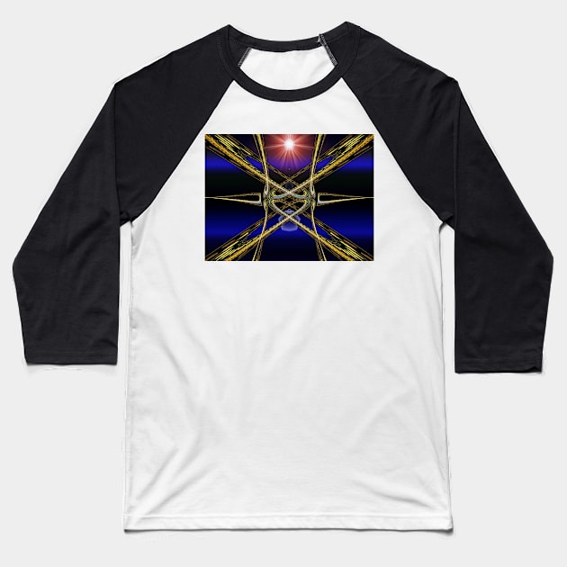 Orbital Flair Baseball T-Shirt by barrowda